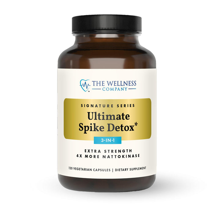 The Wellness Company Ultimate Spike Detox – 3-in-1 Nattokinase, Turmeric & Bromelain | 60ct