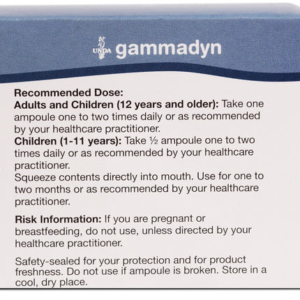 UNDA Gammadyn Zn-Cu Oligo-Element Supplement – 30 Ampoules | Zinc & Copper