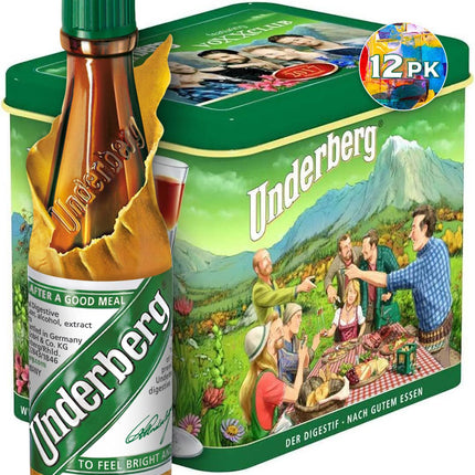 Underberg Annual Collector Tin – Limited Edition 2024 (12 x 0.67oz bottles)