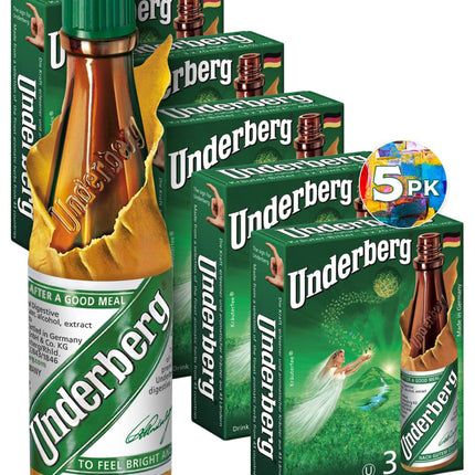 Underberg Natural Herb Bitters, 2-Ounce (Pack of 5) – Digestive Bitters