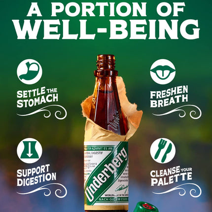 Underberg Case Pack: 3 Single-Serve Herbal Digestive Bitters Bottles