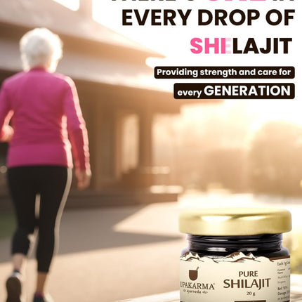 UPAKARMA Pure Shilajit Resin 40g - Lab-Tested, 100 Servings