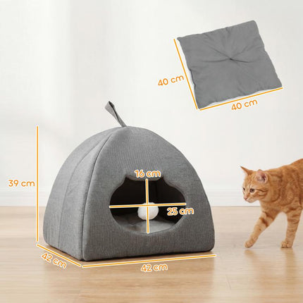 Cat cave bed – product detail image 4