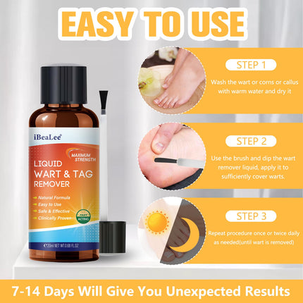 URSEORY Skin Tag Remover — Fast-Acting Wart Freeze Off with 12% Salicylic Acid (A4)