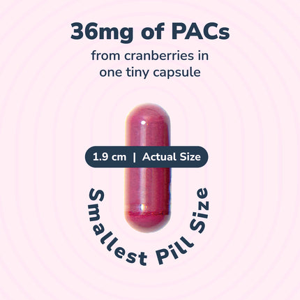 Szio+ Utiva Cranberry PACs – 36 mg PACs for UTI Support | 90 Veggie Capsules