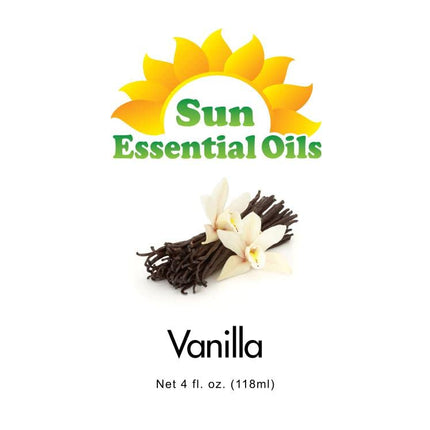 Vanilla Essential Oil 4 oz with Dropper | Sun Essential Oils