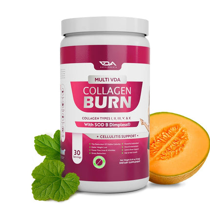 VDA Collagen Burn – Flavorless Hydrolyzed Collagen with Peptides (30 Servings)