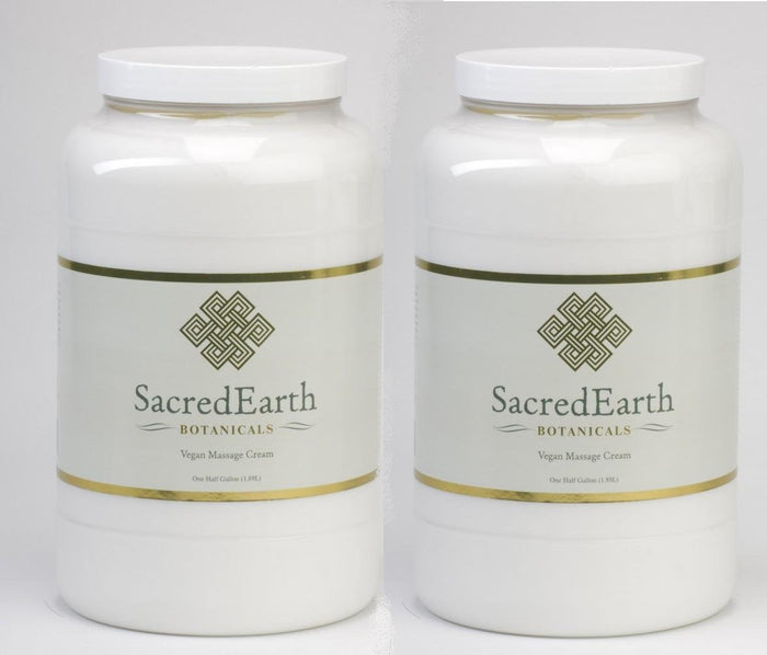 Vegan Massage Cream (1 Gallon 2-Pack) – Unscented, Water Dispersible
