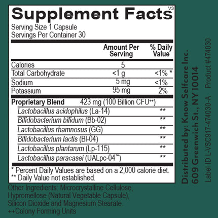 Veracity Metabolic Defense Probiotic – Digestive Health & Immunity (30 Capsules)