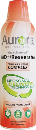 Vida Lifescience Liposomal NAD+ Liquid with Resveratrol – 32 Servings – Vegan, Gluten-Free, Non-GMO