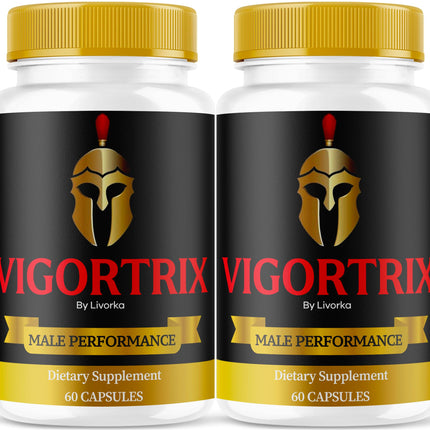 (2 Pack) Vigortrix Pills – Advanced Formula, 120 Capsules (2 Months)