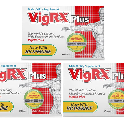 VigRX Plus Daily Supplement Tablets (3) – 180 Tablets