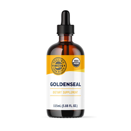 Vimergy USDA Organic Goldenseal Tincture – 115 mL, 57 Servings, Alcohol-Free