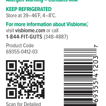 Visbiome GI Care - High Potency Probiotic (112.5B CFU) - 180 Capsules | Made in USA