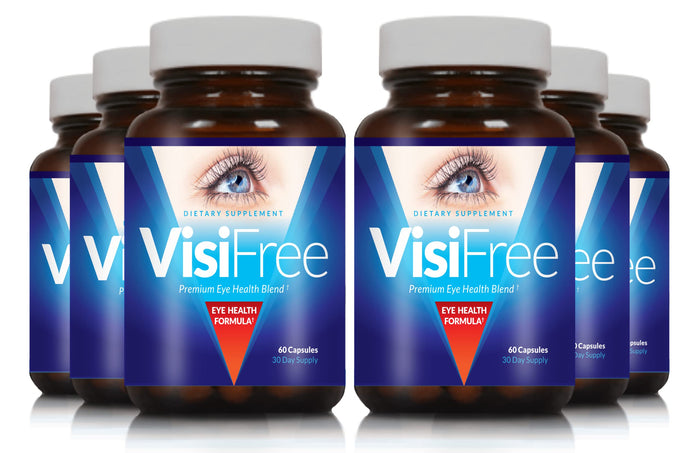 VisiFree Eye Supplements for Adults | Eye Health & Vision Support - 6 Pack