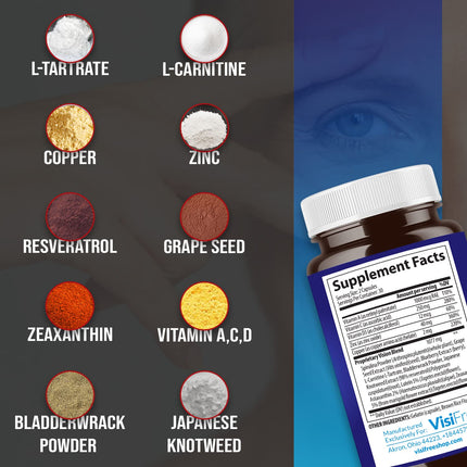 VisiFree Eye Supplements for Adults | Eye Health & Vision Support - 6 Pack