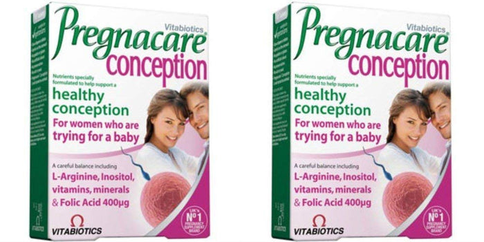 Vitabiotics Pregnacare Conception 30's 2 Pack Bundle | Pregnancy & Fertility Support