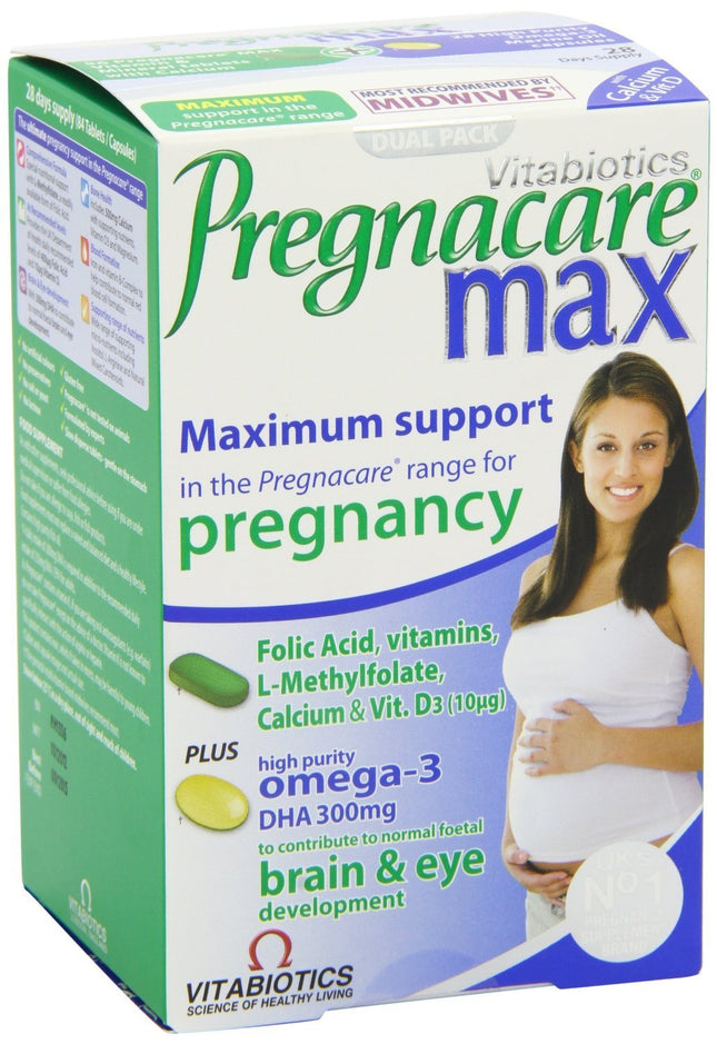 Vitabiotics Ltd, England 2 Packs Pregnacare Max 84 Tablets = Total 168 Tablets/Capsules