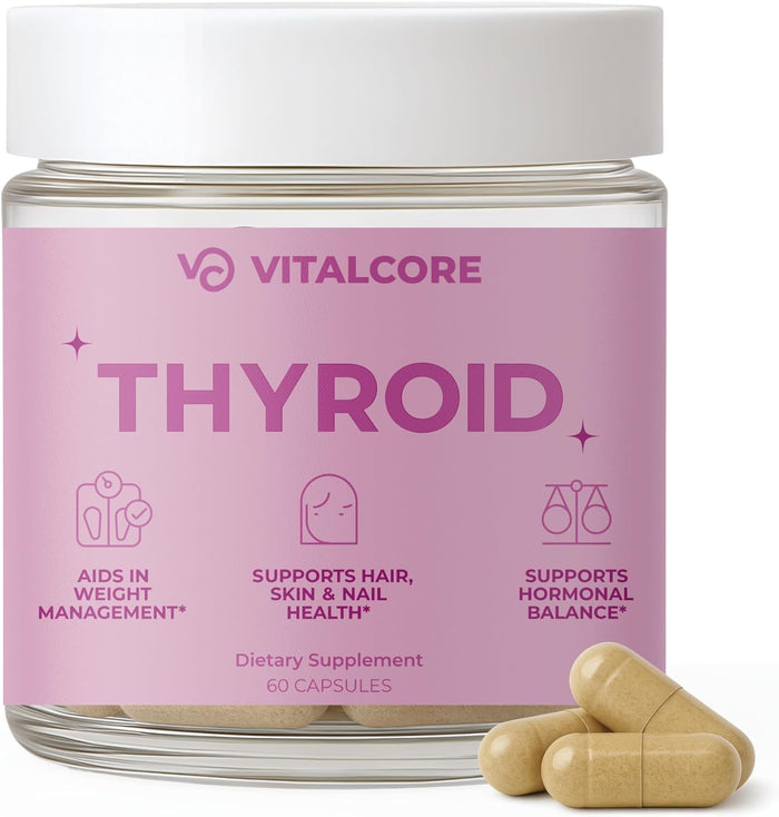 Vital Core Desiccated Thyroid 200mg – NZ Grass-Fed for Women | Energy & Thyroid Health