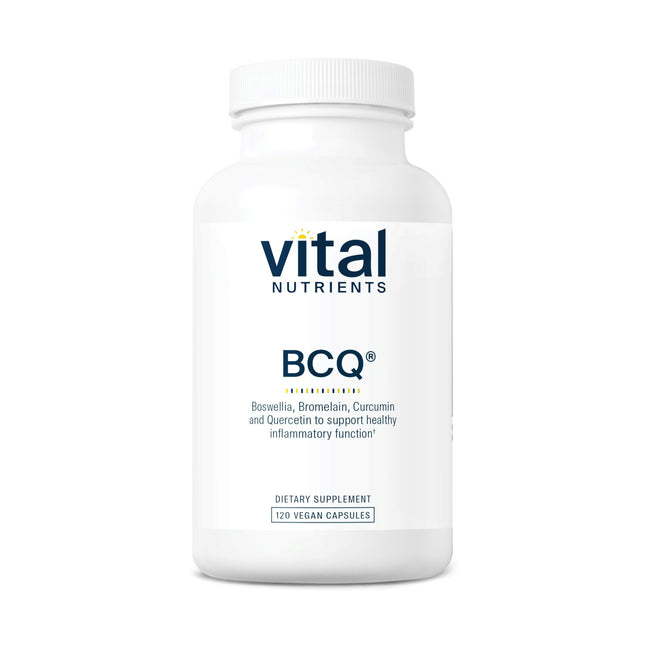 Vital Nutrients BCQ – Vegan Boswellia, Bromelain, Curcumin & Quercetin for Joint & Digestive Support | 120 Capsules