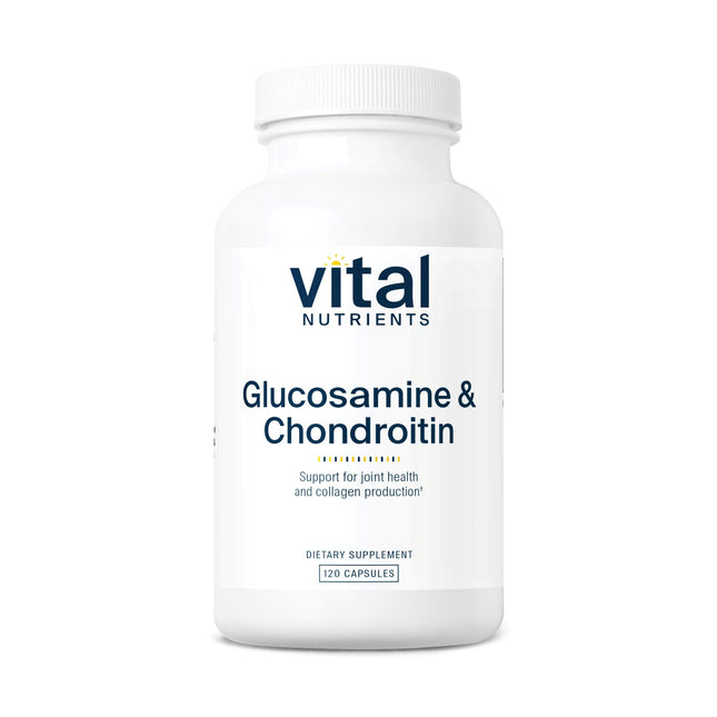 Vital Nutrients Glucosamine & Chondroitin – Joint Support, Cartilage Health, 120 Capsules | Gluten, Dairy, Soy Free | Non-GMO