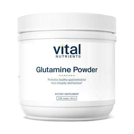 Vital Nutrients Glutamine Powder – GI Support, Gluten Free & Non-GMO (225 g / 8 oz)