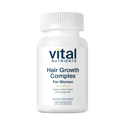 Vital Nutrients Hair Growth Vitamins Complex for Women | Fuller, Thicker Hair | 60 Count | Vegan & Gluten Free