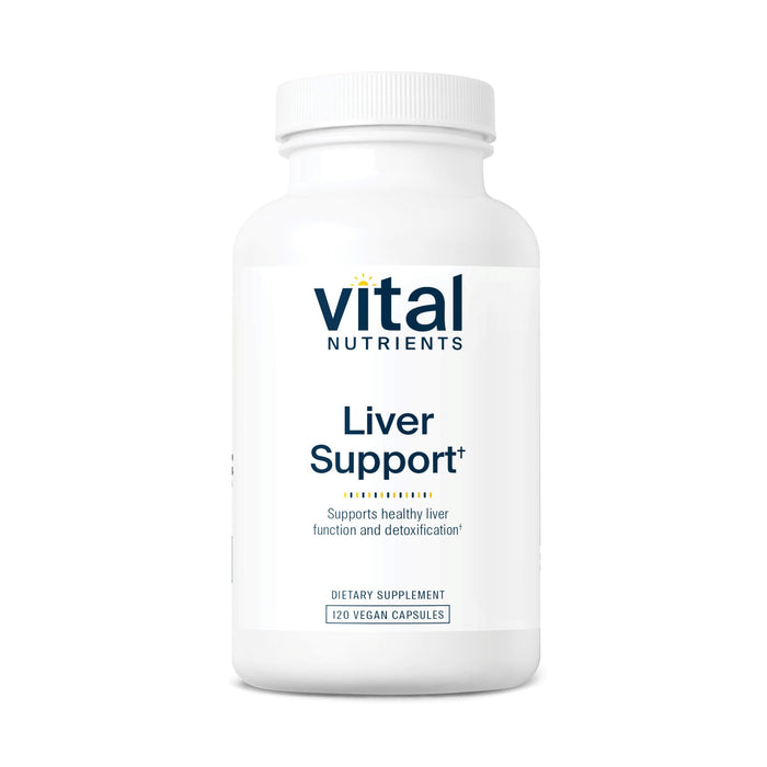 Vital Nutrients Liver Support Milk Thistle & Curcumin | Vegan, Gluten-Free | 120 Capsules