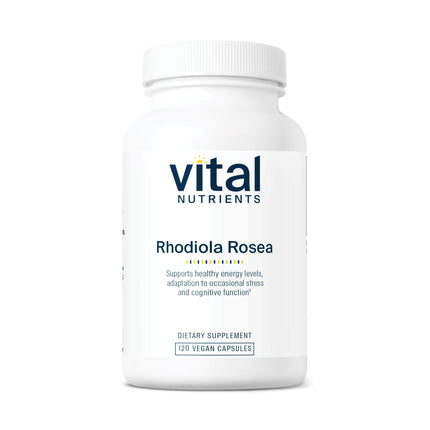 Vital Nutrients Rhodiola Rosea | Energy, Memory & Stress Support | 120 Capsules | Gluten, Dairy & Soy Free | Non-GMO