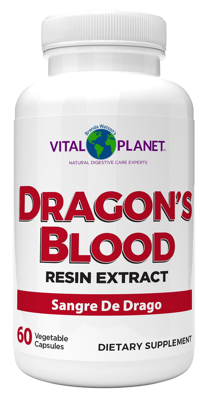 Vital Planet Dragon's Blood Resin Extract Croton lechleri – Digestive Health, 500 mg, 60 Capsules