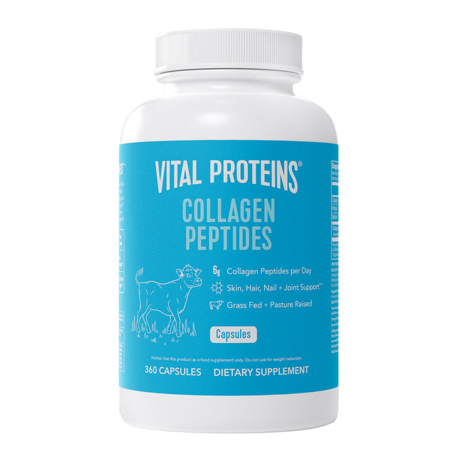 Vital Proteins Collagen Peptides Capsules for Women – 360 Capsules | Daily Wellness Support