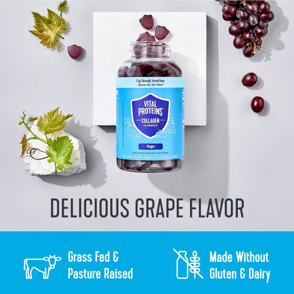 Vital Proteins Collagen Gummies – 2.5g VERISOL, 120ct x 2, Grape