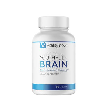 Vitality Now Youthful Brain - Brain Health Support with Bacopa & B12 | 60 Count
