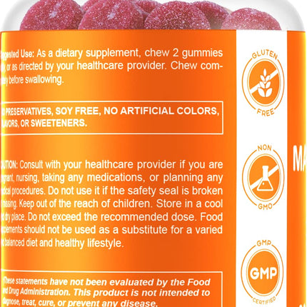 Vitamatic Magnesium Gummies 600mg per Serving – 60 Vegan Gummies – Relaxation, Muscle, Bone & Energy Support – 3 Pack