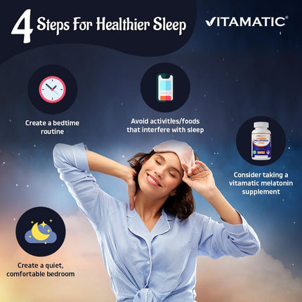 Vitamatic Melatonin 20 mg Fast Dissolve – 240 Tablets | Natural Berry Flavor (2-Pack)