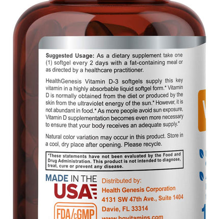 Vitamin D-3 10000 IU 120 Softgels – High-Potency in Extra Virgin Olive Oil (Pack of 2)