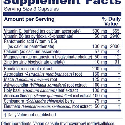 Vitanica Adrenal Assist — Vegan Adrenal Support (180 Count)