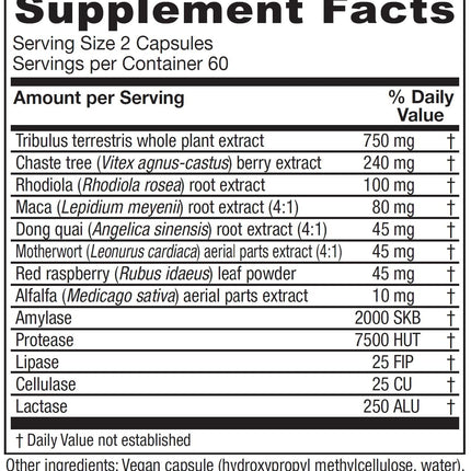 Vitanica Pregnancy Prep - Reproductive System Support, Vegan, 120 Capsules