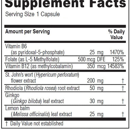 Vitanica Uplift, Mood and Emotional Support, Vegan, 120 Capsules