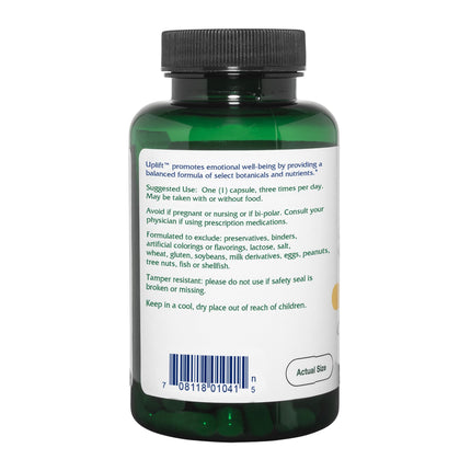 Vitanica Uplift — Mood & Emotional Support, Vegan, 120 Capsules