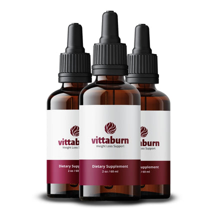 Vittaburn 3 Pack | All-Natural Weight Loss Drops – Boost Metabolism & Control Cravings