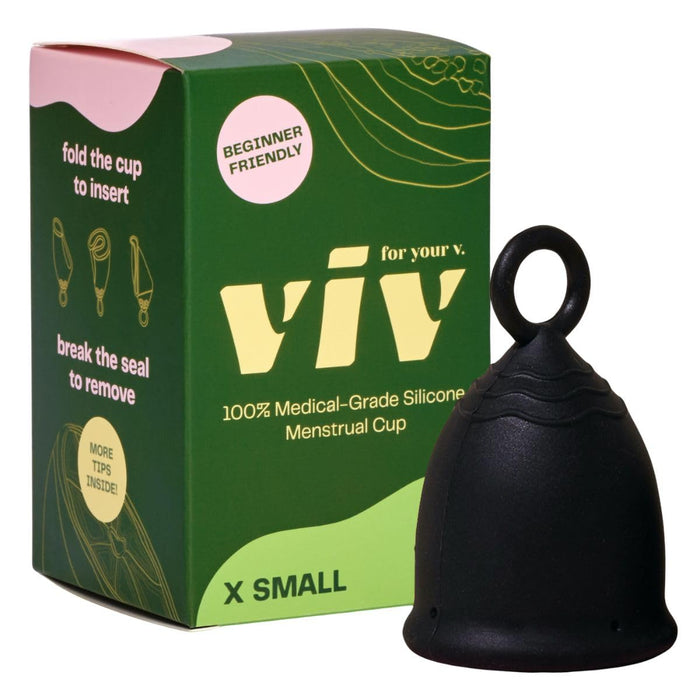 Viv for Your V Extra Small Menstrual Cup – Petite Ring-Stem Reusable Silicone