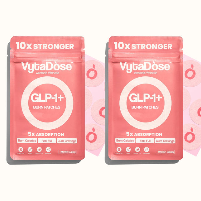 Vytadose GLP1 Patches | 10x Stronger Formula | 12 Hour Extended Hunger Support | Berberine, Pomegranate, Green Tea, L-Glutamine | New & Improved Kind of GLP-1 Patches | 60 Count