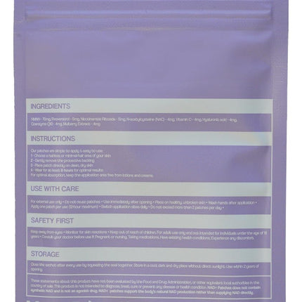 Vytadose NAD+ Boost Patches | Anti-Aging & Wellness | 8-Hour Time-Release