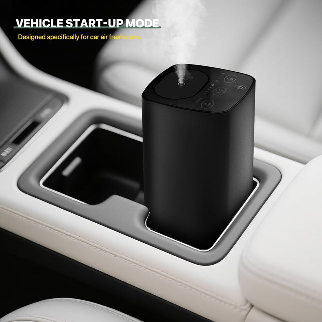 Waterless Car Essential Oil Diffuser – Portable Aromatherapy Nebulizer with Timers