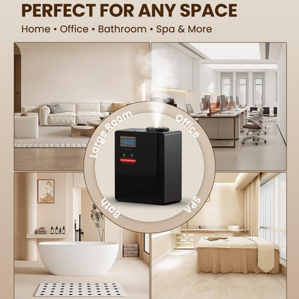 Waterless Essential Oil Diffuser - 5000 Sq Ft Coverage for Large Homes, Hotels & Offices | Bluetooth App Control
