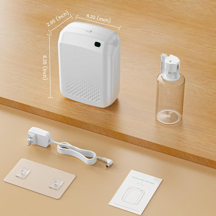 Waterless Essential Oil Diffuser – 3000 Sq Ft Coverage, 400ml, Bluetooth App Control, Quiet Wall-Mount for Large Home, Hotel & Office