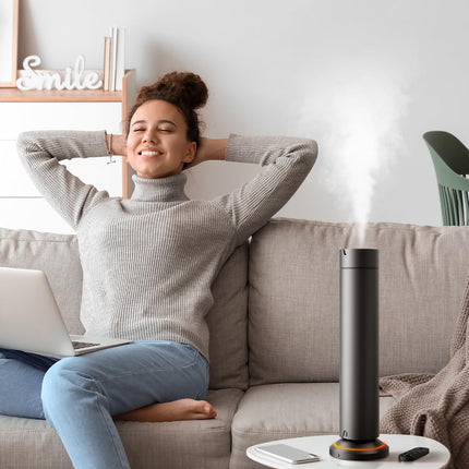 Waterless Scent Diffuser Kit – 5x20ml Essential Oils, App & Remote, 1500 Sq Ft