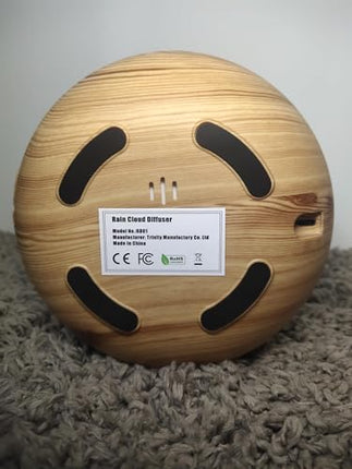 Weljoy Zen Raining Cloud Night Light Diffuser – Aromatherapy Humidifier (White)