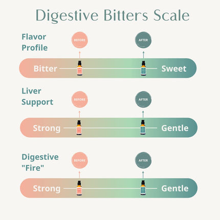 Wellena Liver & Digestive Bitters Kit – Before & After Meal Liquid Herbal Support